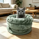 cat bed manufacturer China, 2-in-1 cat bed manufacturer, cat tunnel bed manufacturer